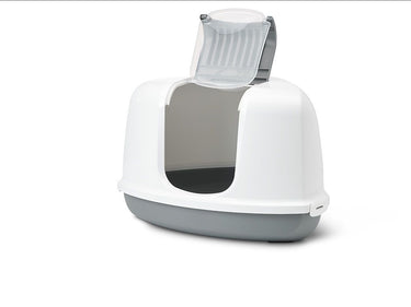 Savic Nestor Corner Cat Toilet Home - GREY